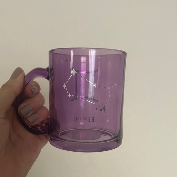 Gemini Zodiac Glass Mug-NWT - Picture 2 of 4